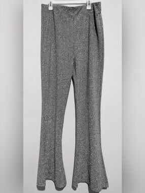 H&M Silver Sparkle Flare Pants